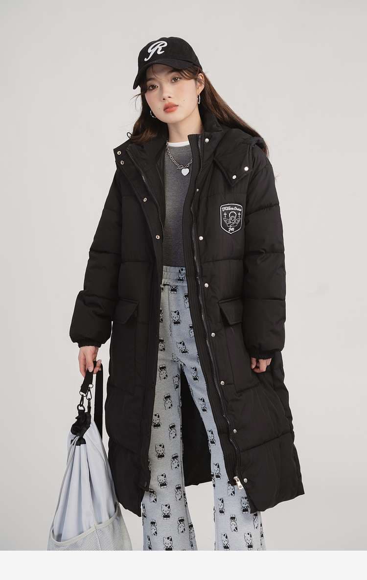 ロングパデッドダウンコート｜デート服