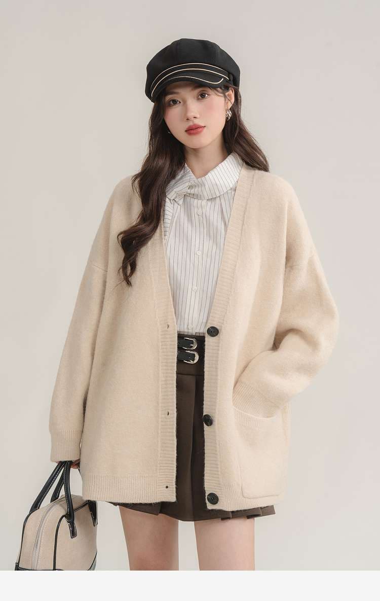 オーバーサイズカーディガン｜デート服