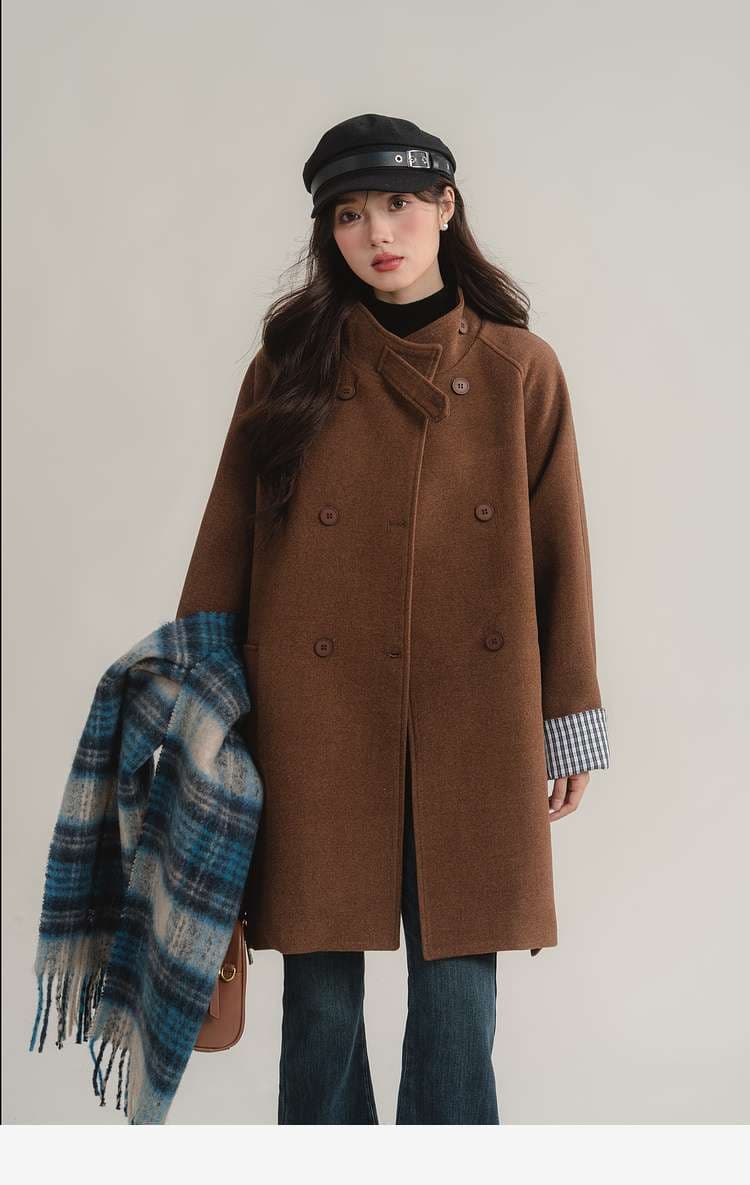 ベルテッドラグランスリーブコート｜デート服