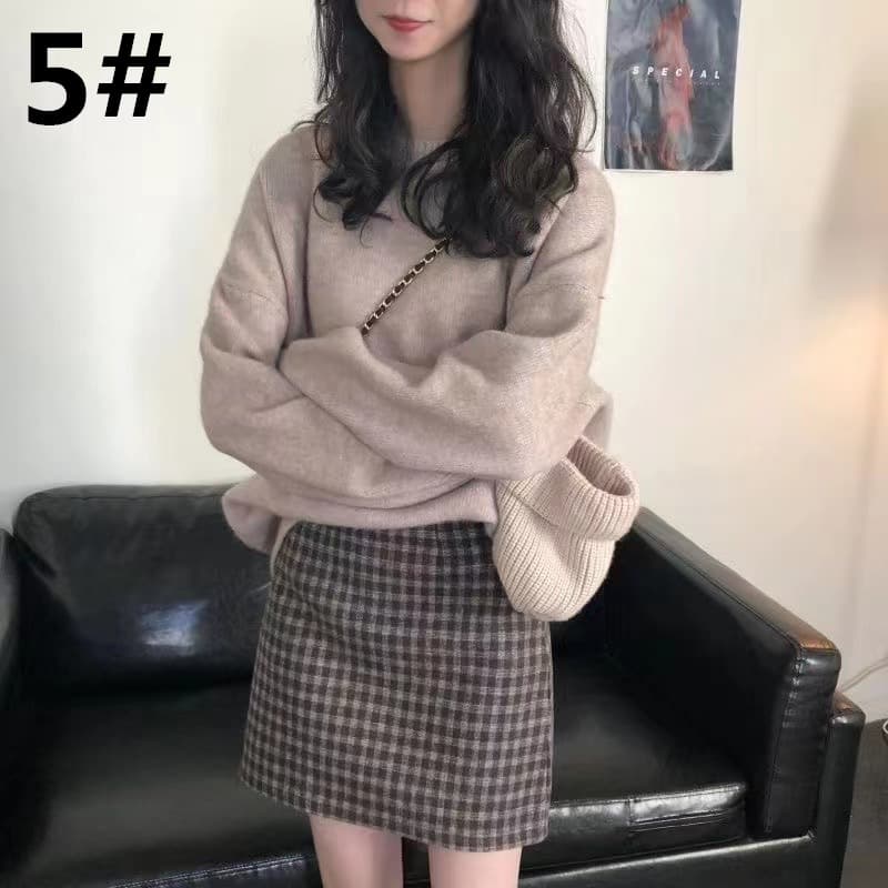 デート服 秋のデート秋冬ふわふわニットセーター