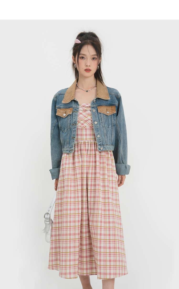 ショートデニムジャケット｜デート服