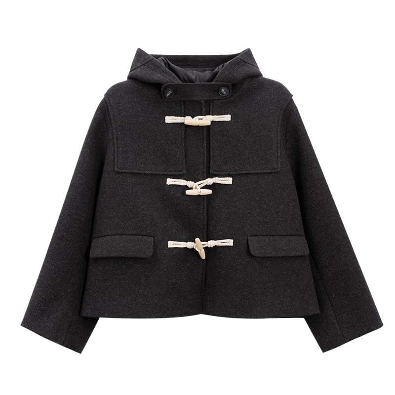 ショートダッフルコート｜デート服