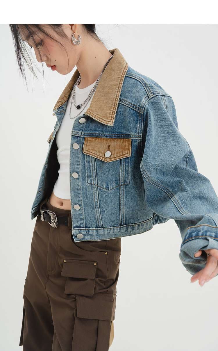 ショートデニムジャケット｜デート服