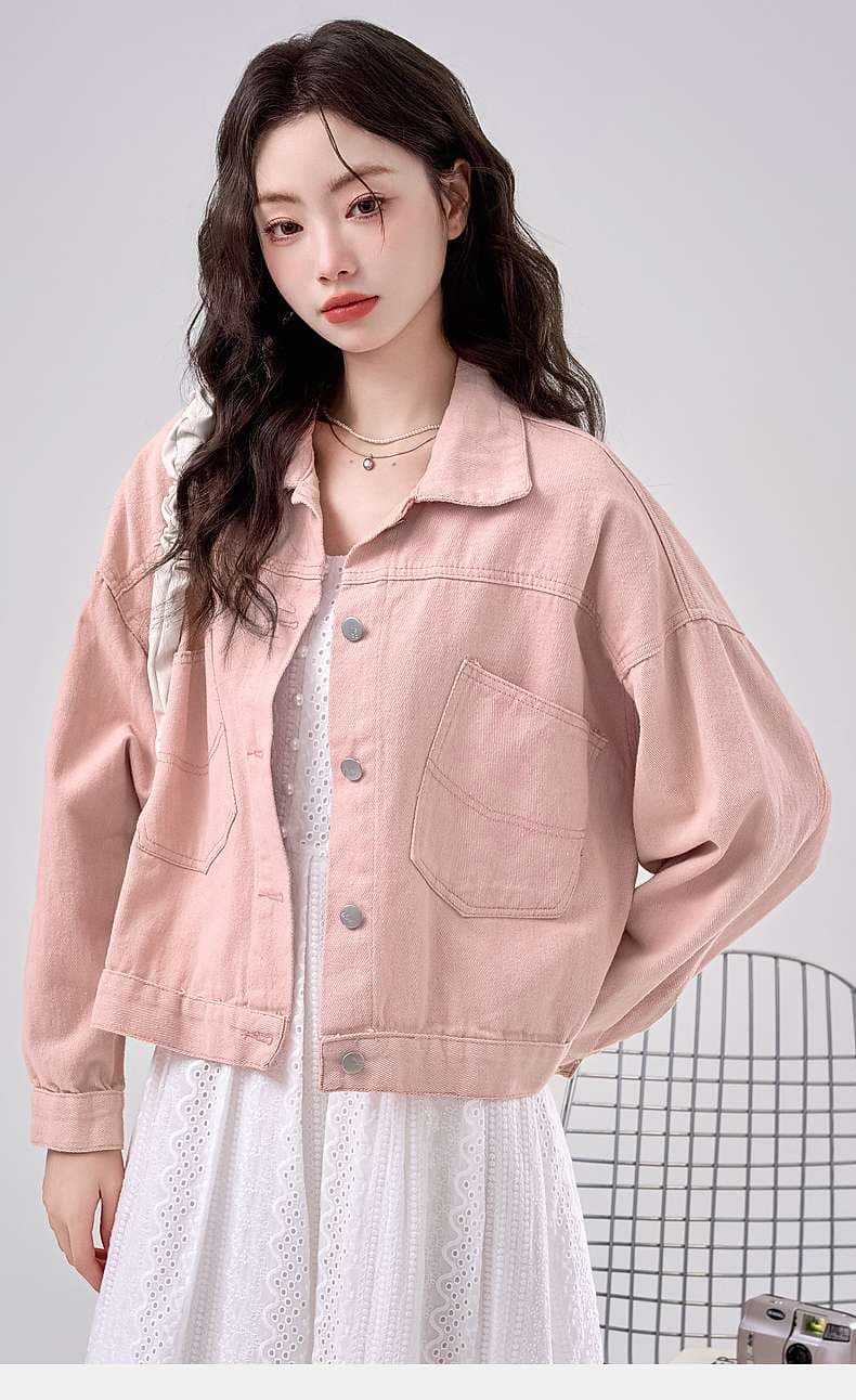ゆったりデニムジャケット｜デート服