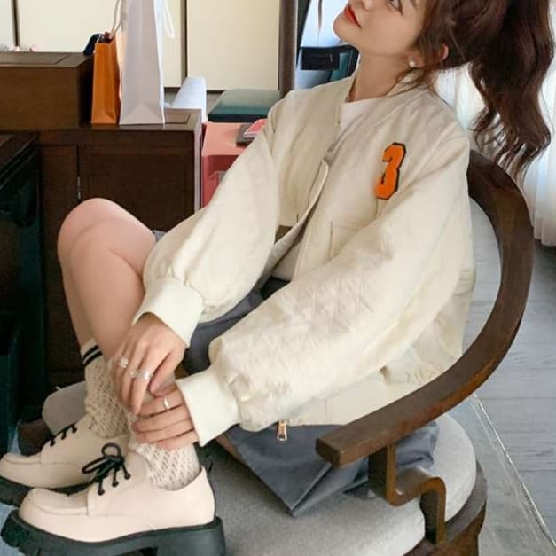 スポーティレタリングジャケット｜デート服
