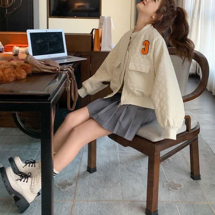 スポーティレタリングジャケット｜デート服