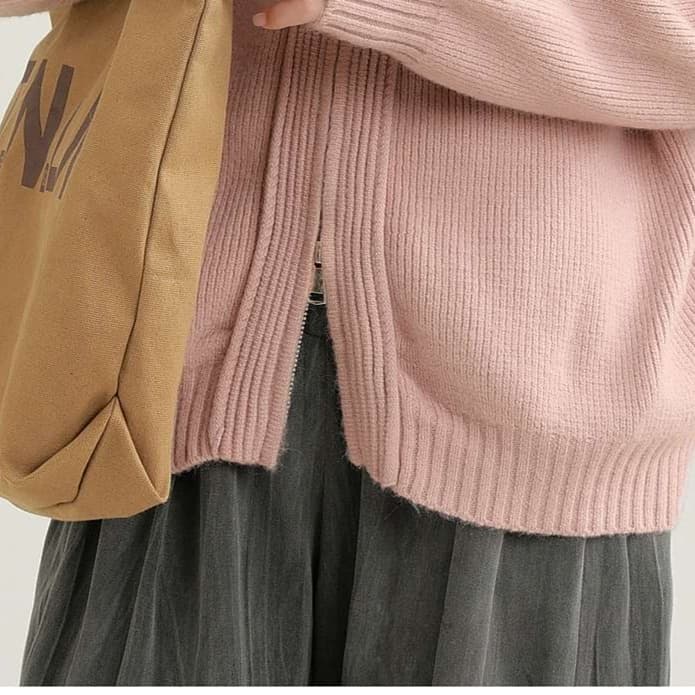 ゆったりフード付きカーディガン｜デート服