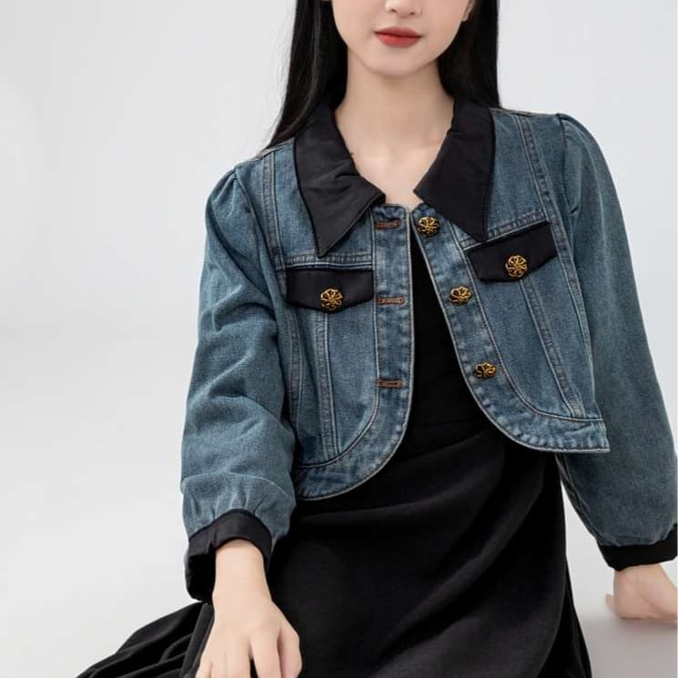 さりげないディテールで差をつける、クラシック風デニムジャケット｜デート服