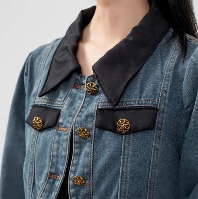 さりげないディテールで差をつける、クラシック風デニムジャケット｜デート服