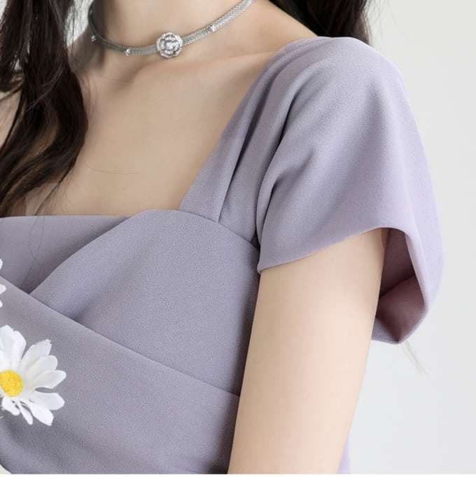 ドレープネックラインワンピース｜デート服