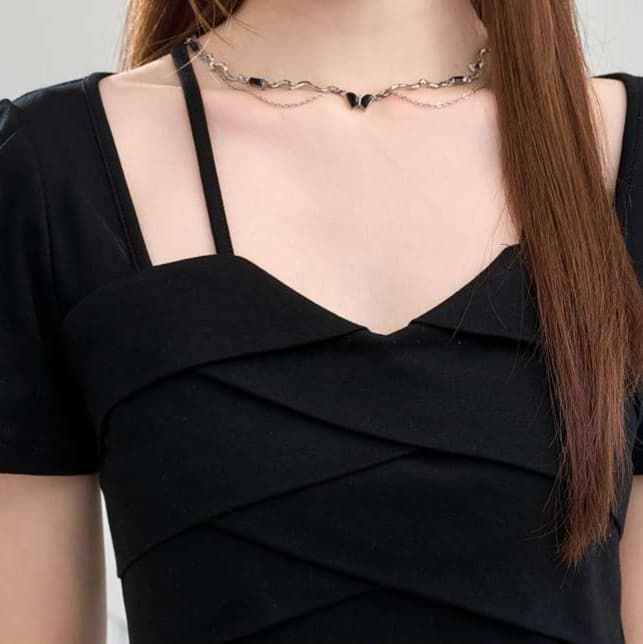 シンプル優雅ロングワンピース｜デート服