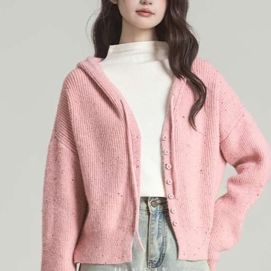 ふわもこニットカーディガン｜デート服