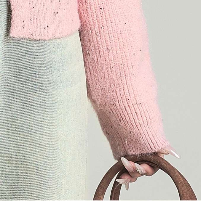 ふわもこニットカーディガン｜デート服