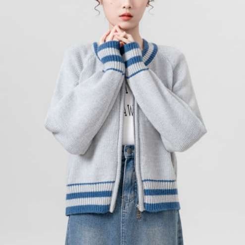 ゆったりニットカーディガンコーデ｜デート服