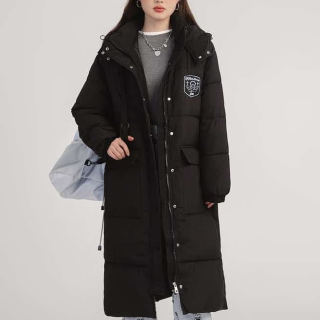 ロングパデッドダウンコート｜デート服