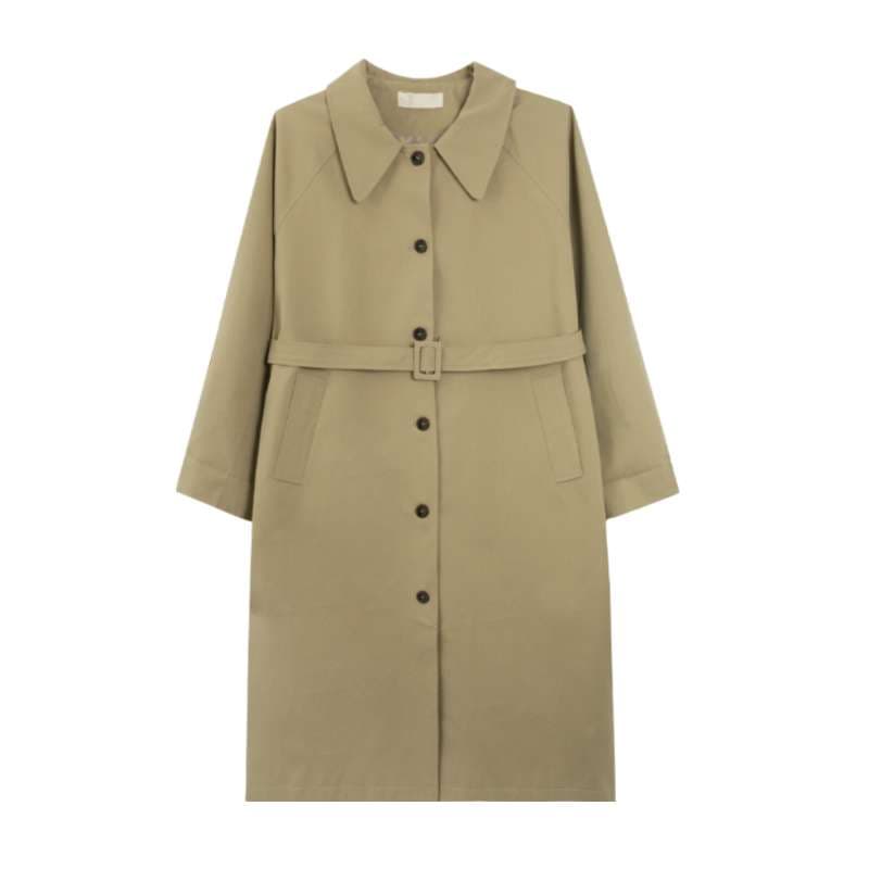 チェックカフストレンチコート｜デート服