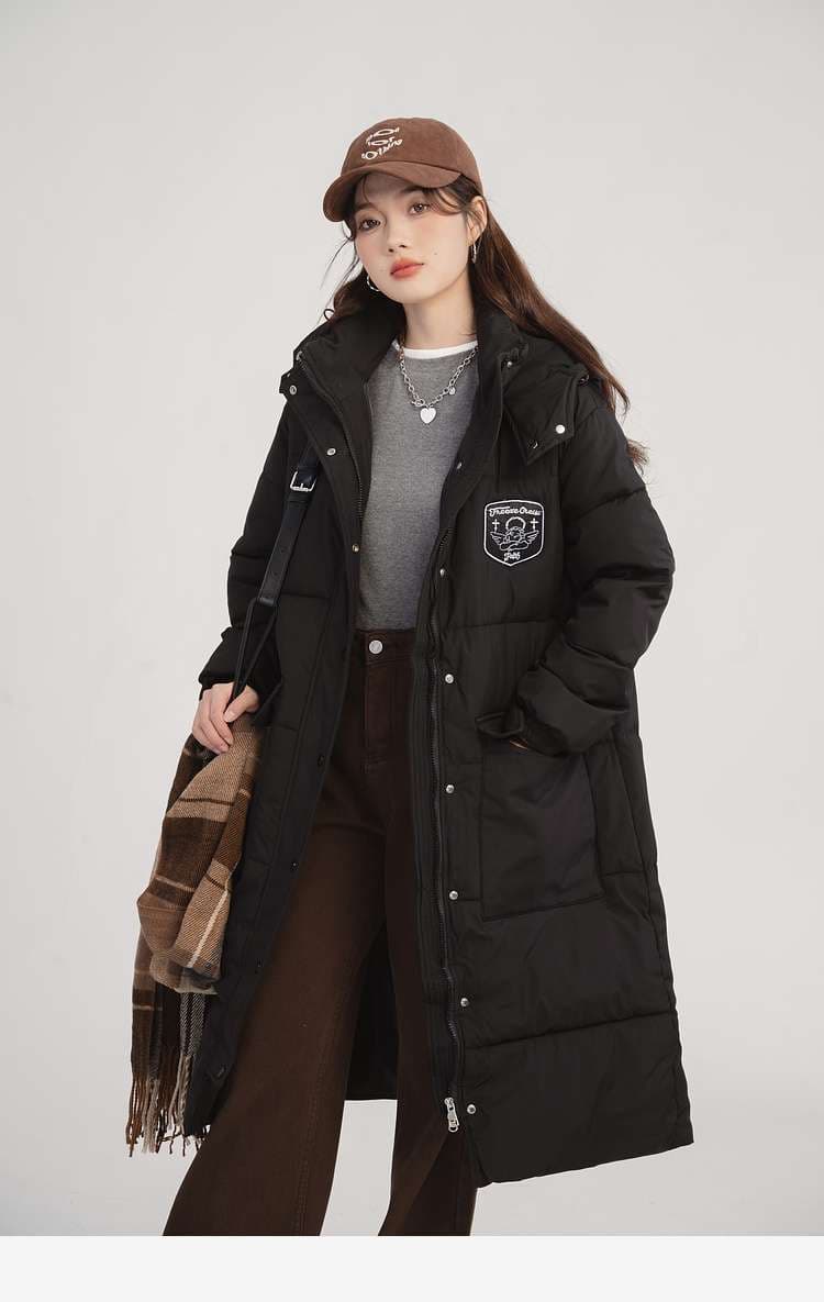 ロングパデッドダウンコート｜デート服