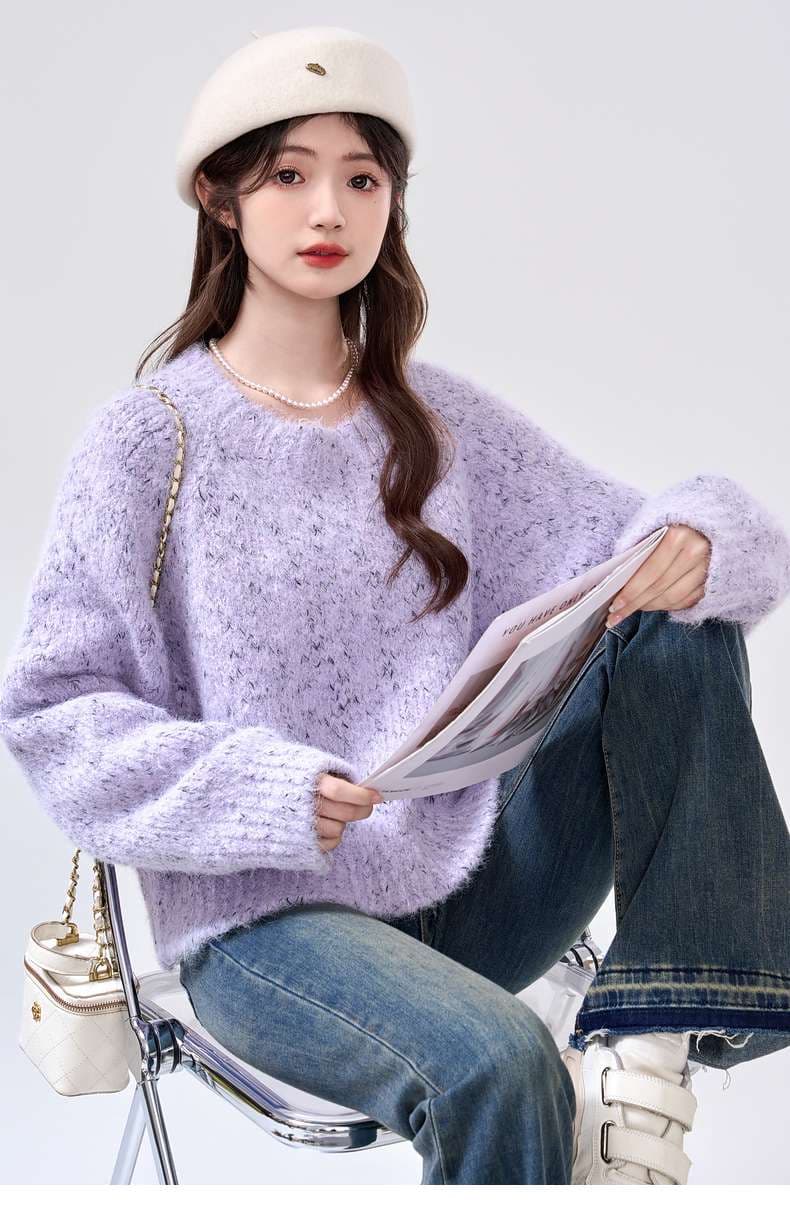 ふわもこ天使のニットセーター｜デート服