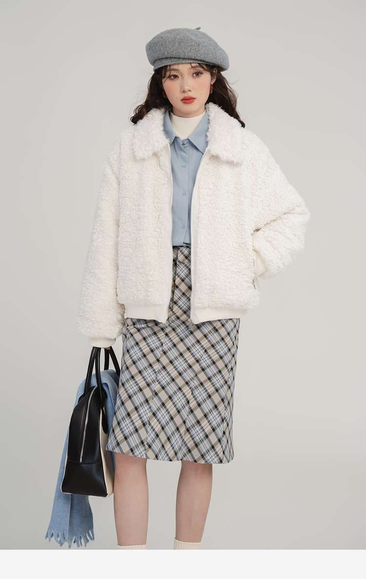 シェルパボアジャケット｜デート服