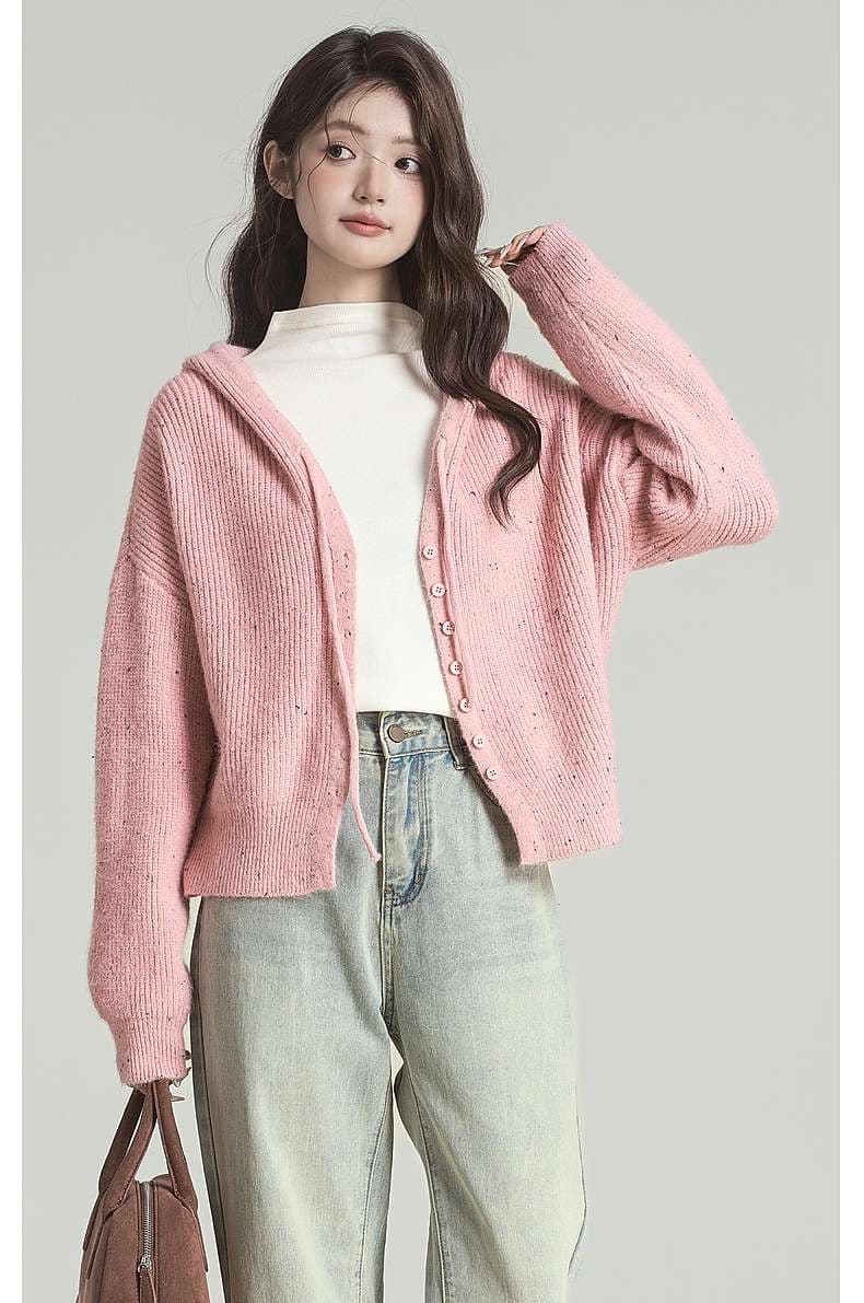 ふわもこニットカーディガン｜デート服