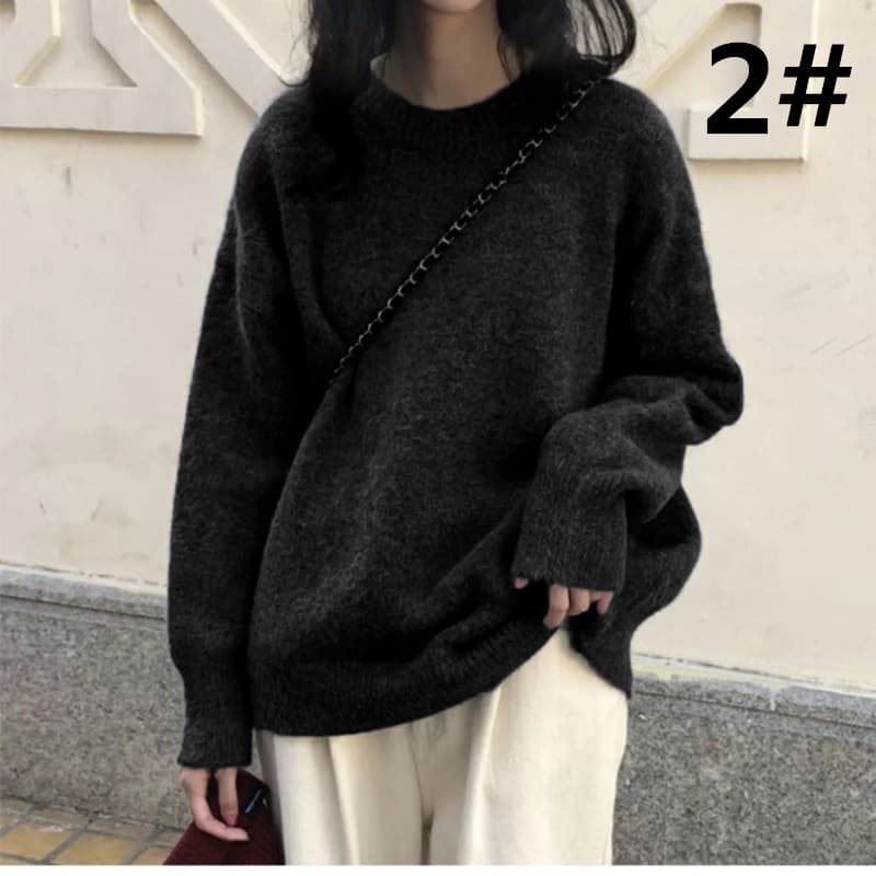 デート服 秋のデート秋冬ふわふわニットセーター