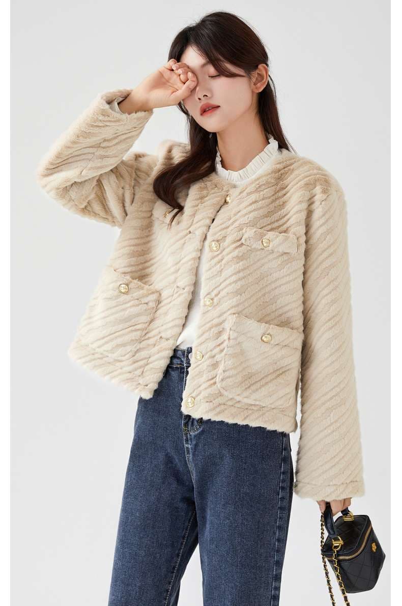 もこもこ暖かジャケット｜デート服