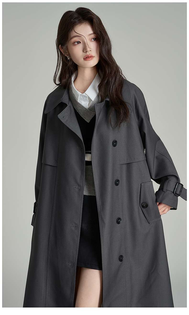 オーバーサイズトレンチコート｜デート服