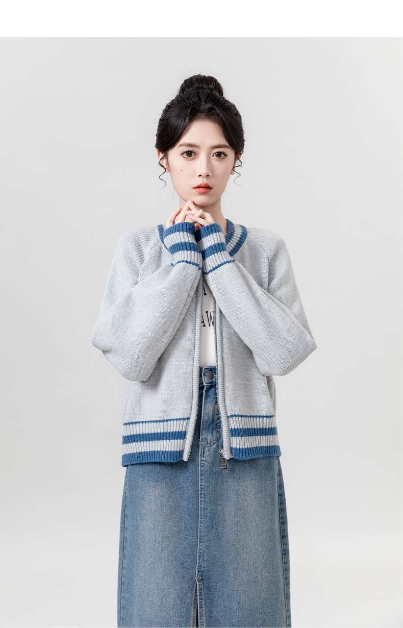 ゆったりニットカーディガンコーデ｜デート服