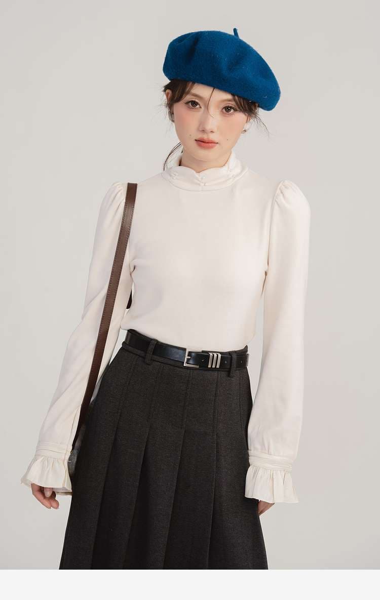 パールアクセントトップス｜デート服
