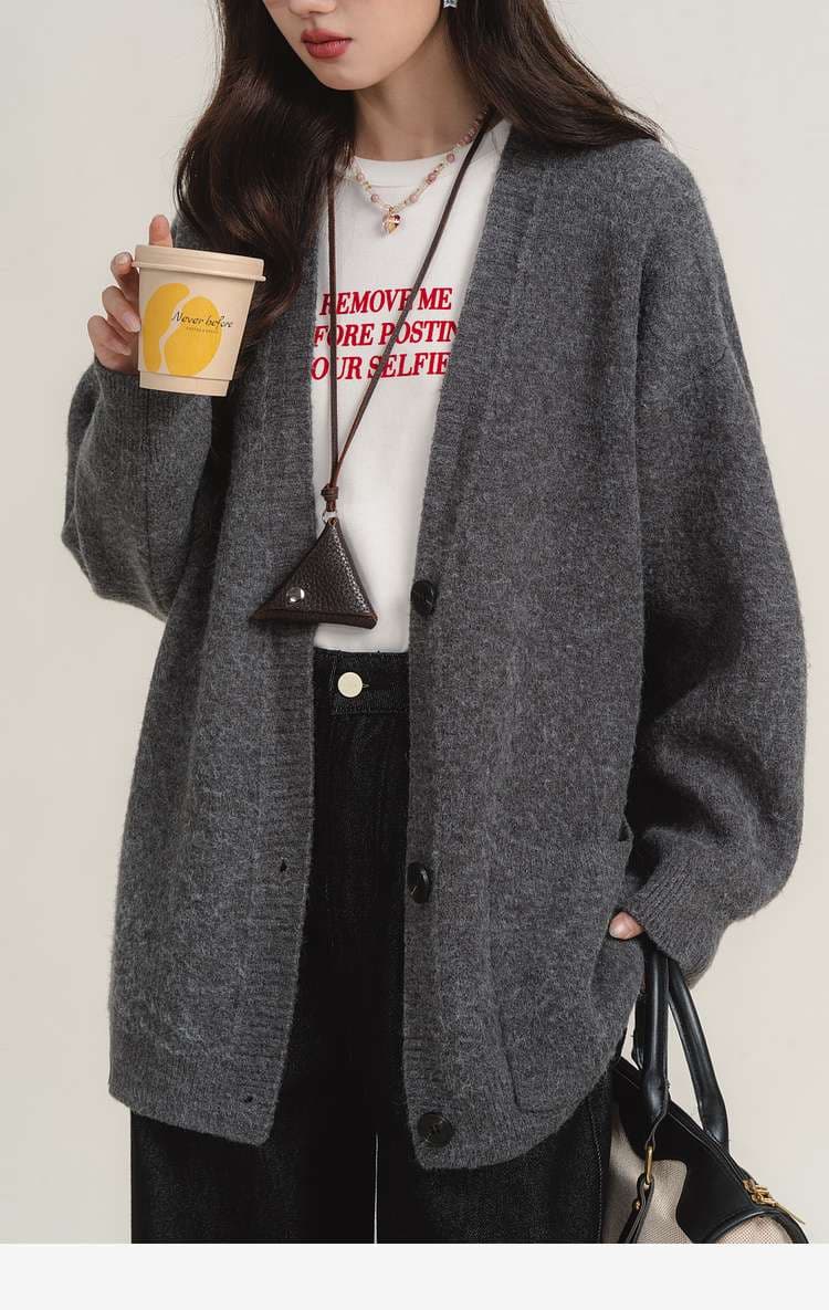 オーバーサイズカーディガン｜デート服