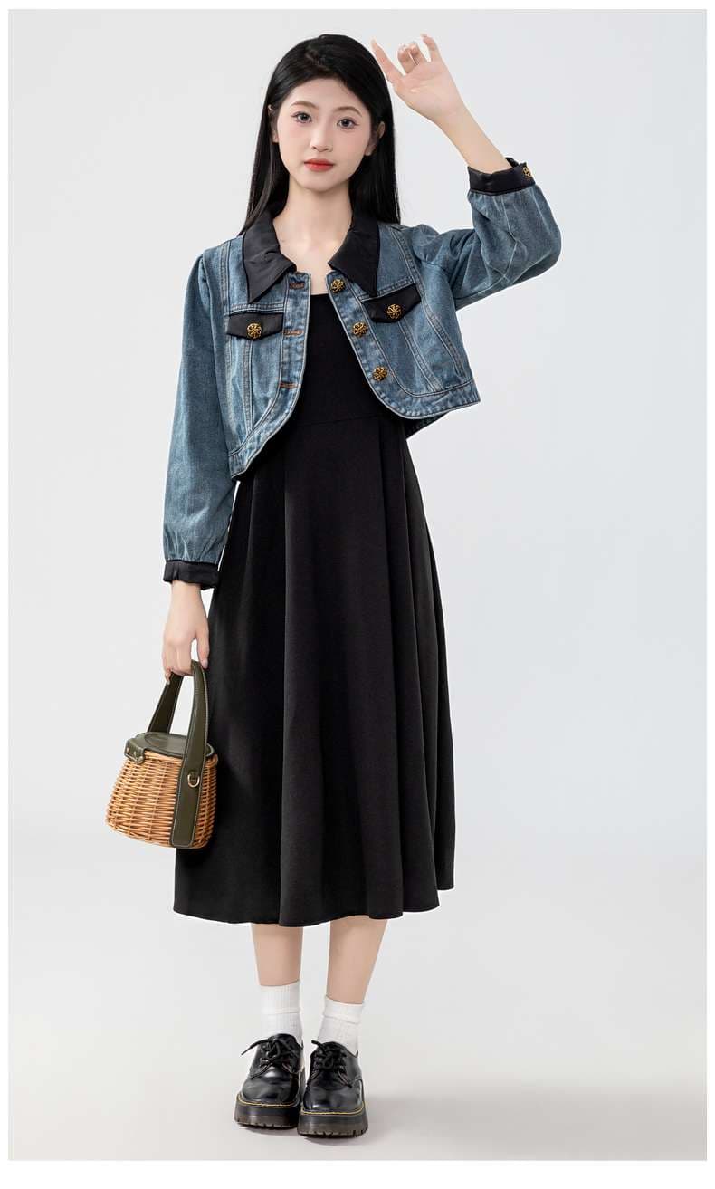 さりげないディテールで差をつける、クラシック風デニムジャケット｜デート服