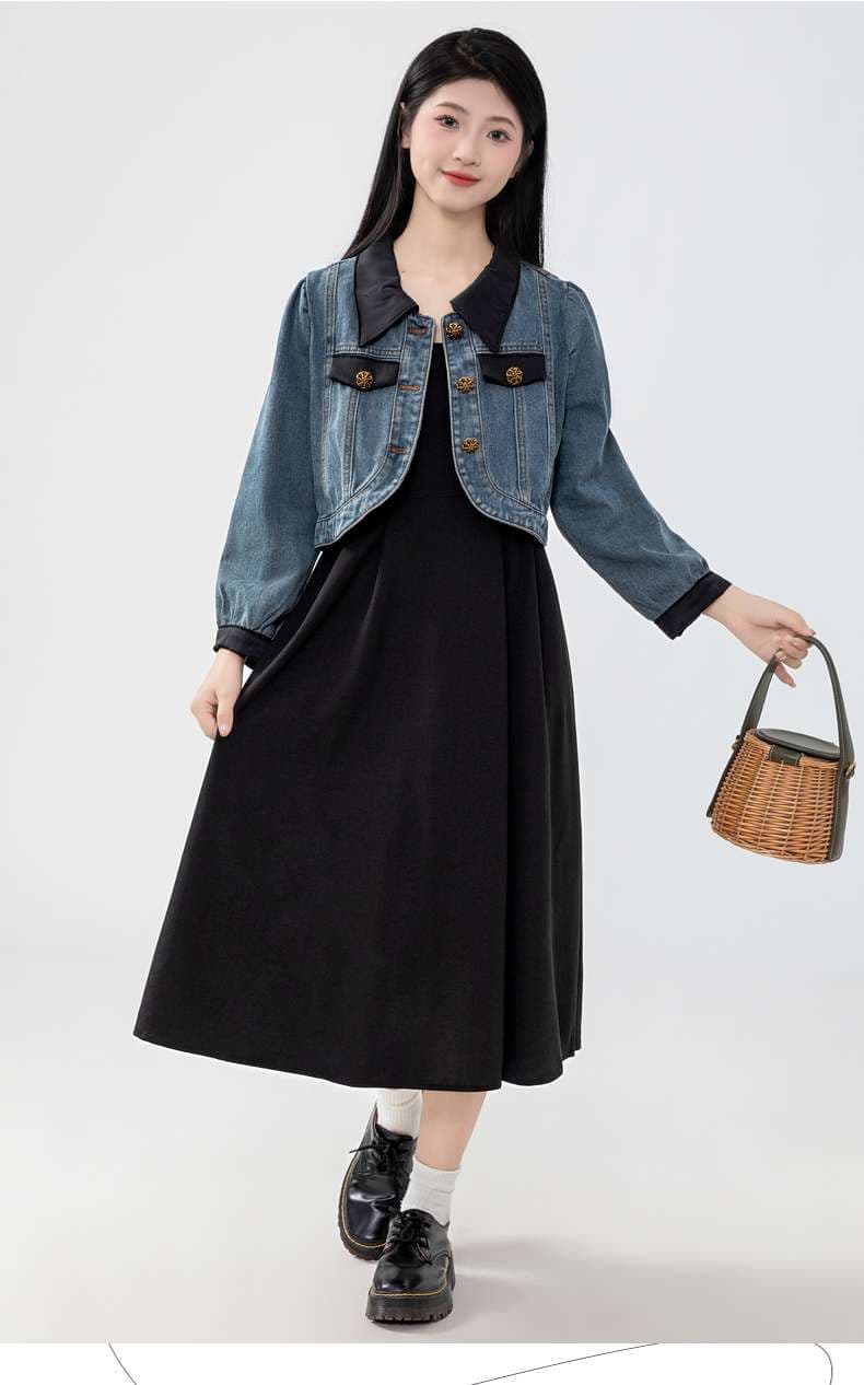 さりげないディテールで差をつける、クラシック風デニムジャケット｜デート服