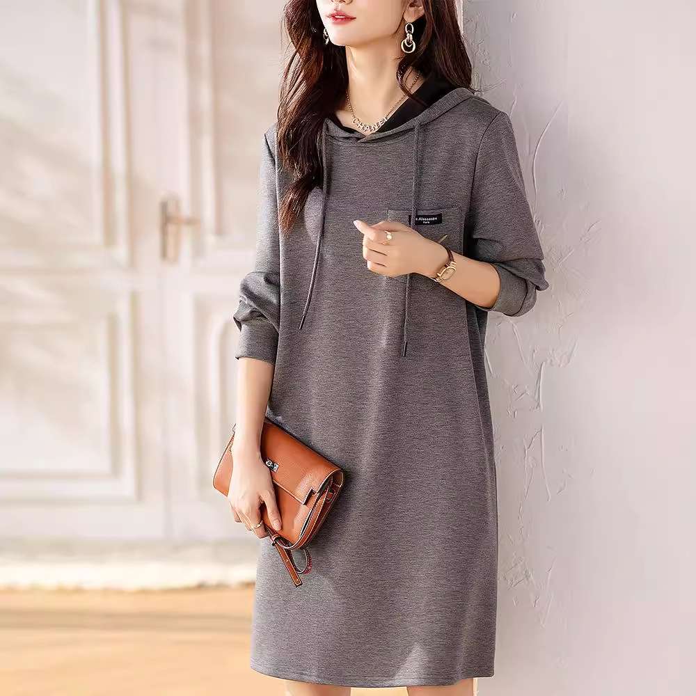 フード付きワンピース｜デート服