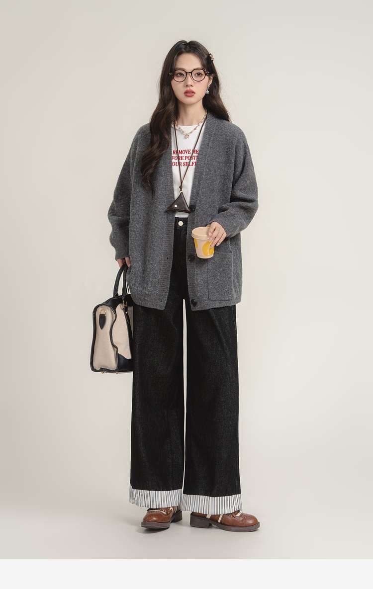 オーバーサイズカーディガン｜デート服