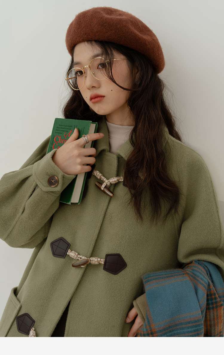 ロングダッフルコート｜デート服