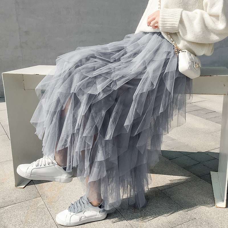 チュールスカート｜デート服
