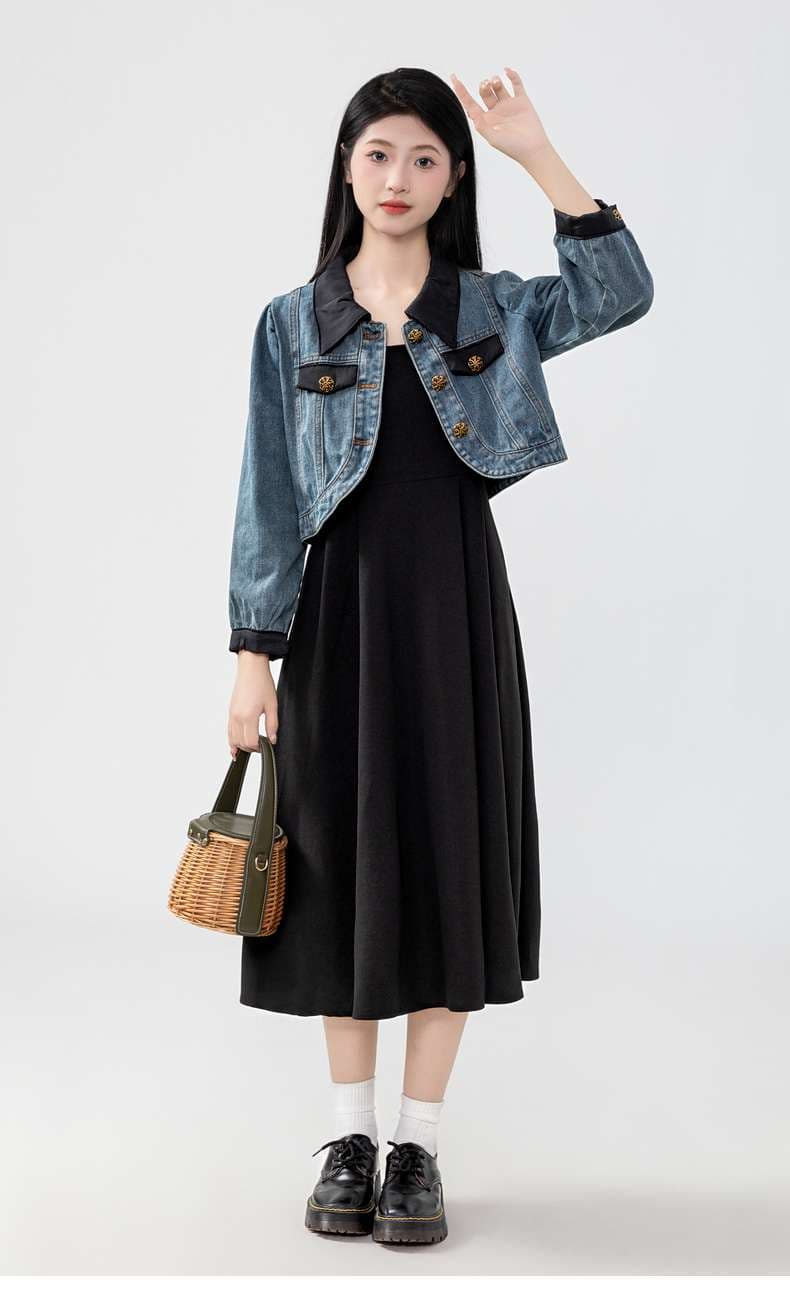 さりげないディテールで差をつける、クラシック風デニムジャケット｜デート服