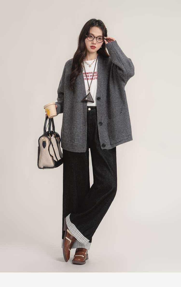オーバーサイズカーディガン｜デート服