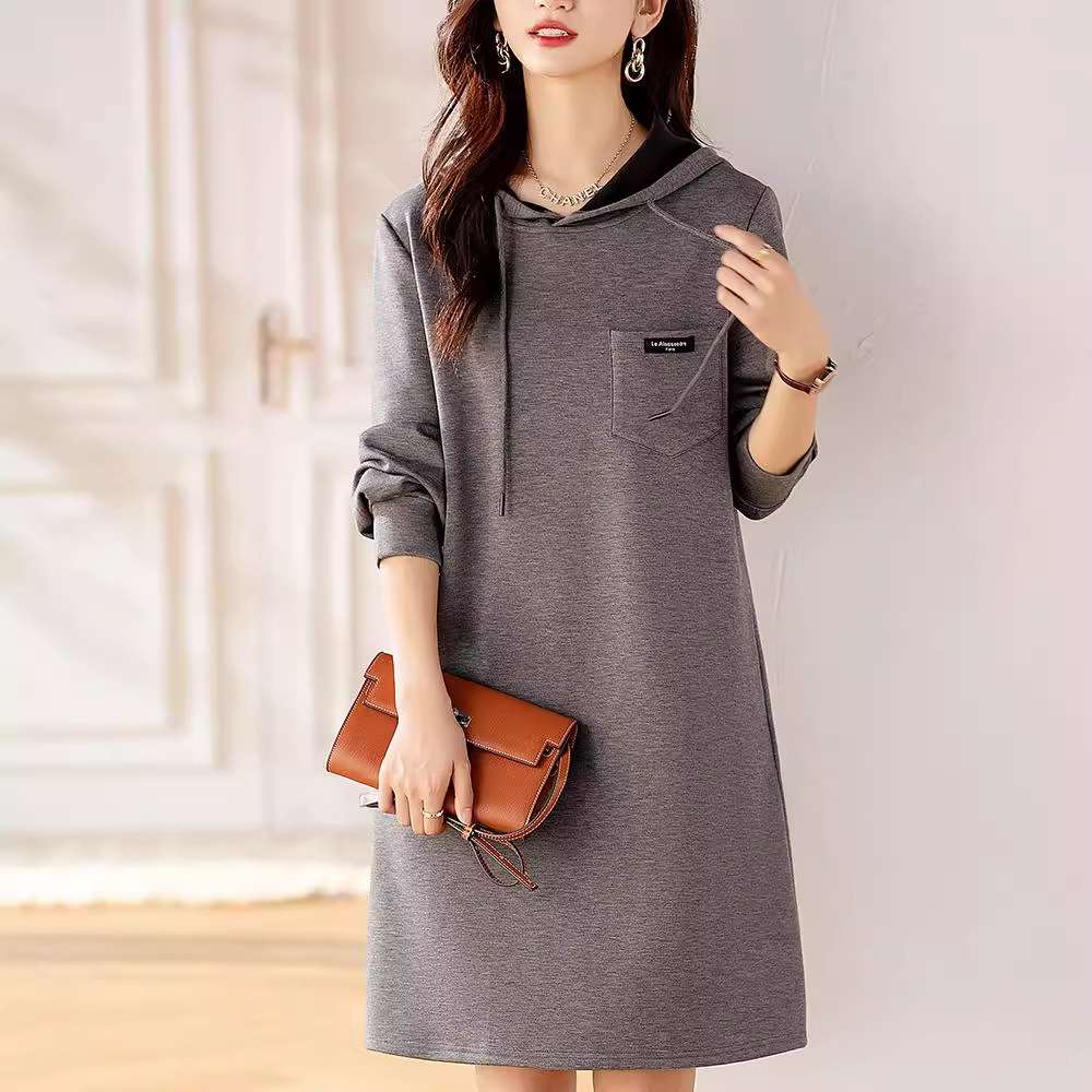 フード付きワンピース｜デート服