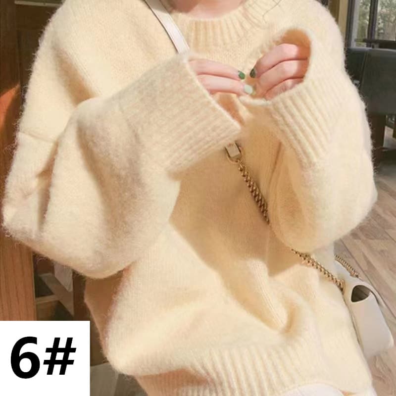 デート服 秋のデート秋冬ふわふわニットセーター