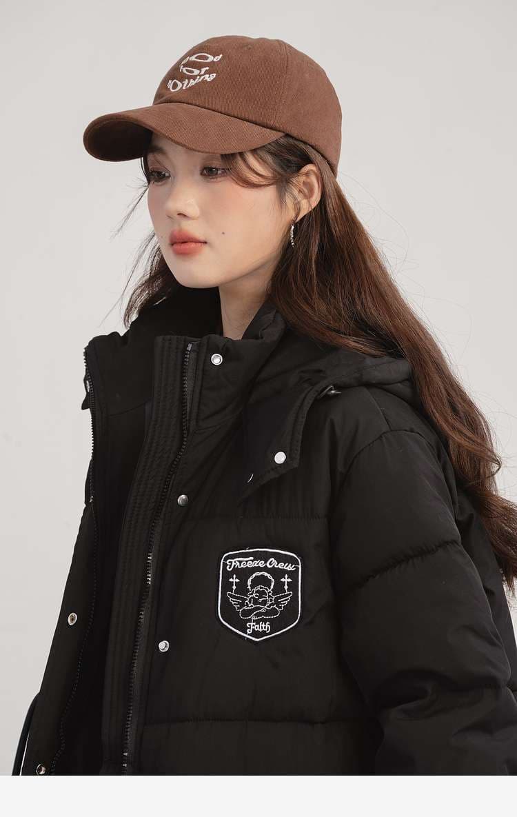 ロングパデッドダウンコート｜デート服