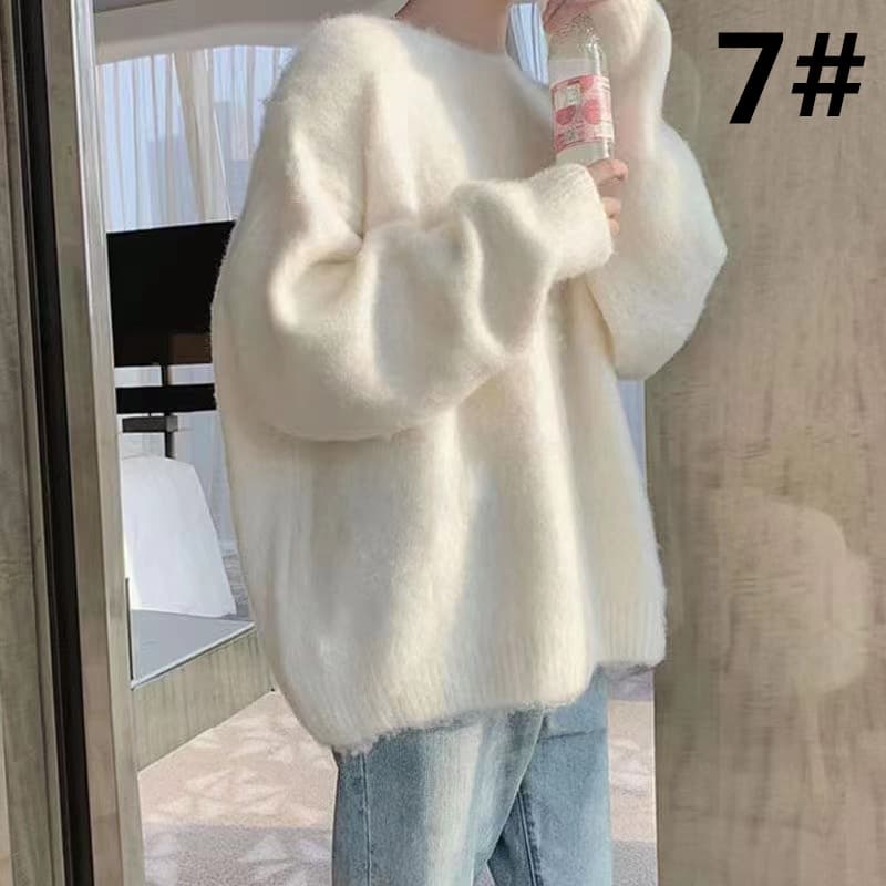 デート服 秋のデート秋冬ふわふわニットセーター