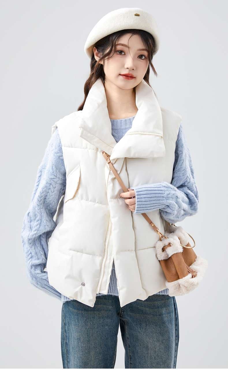 中綿ジャケットベスト｜デート服