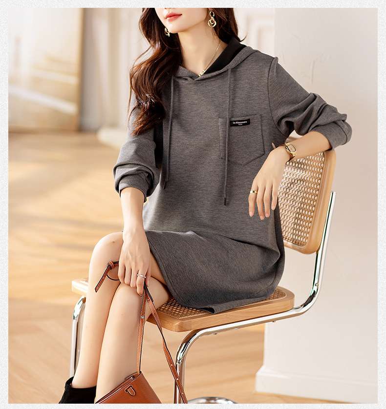 フード付きワンピース｜デート服