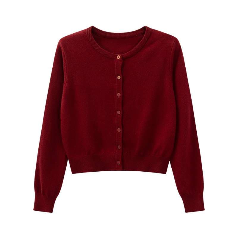 シンプルカーディガン｜デート服