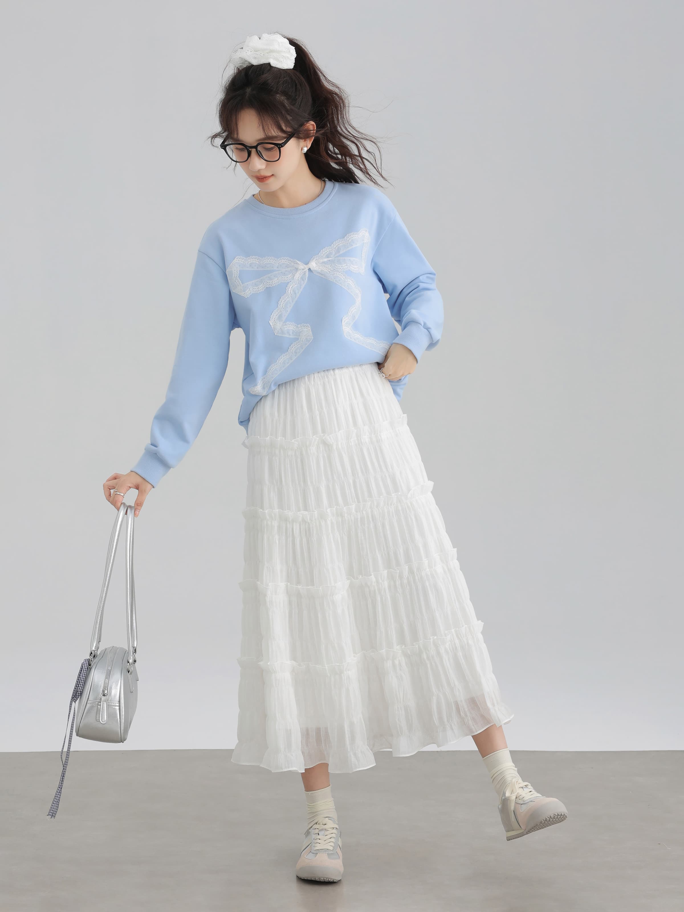 フェミニンティアードスカート｜デート服