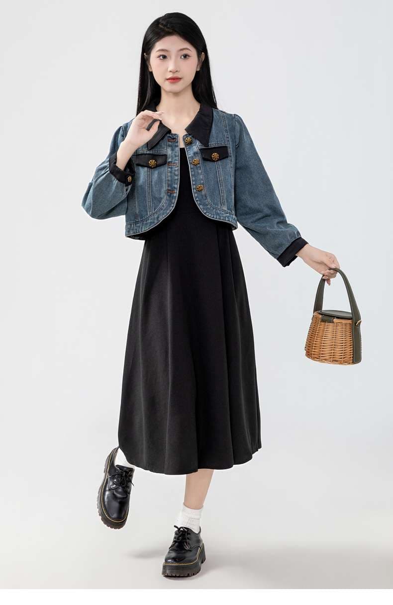 さりげないディテールで差をつける、クラシック風デニムジャケット｜デート服