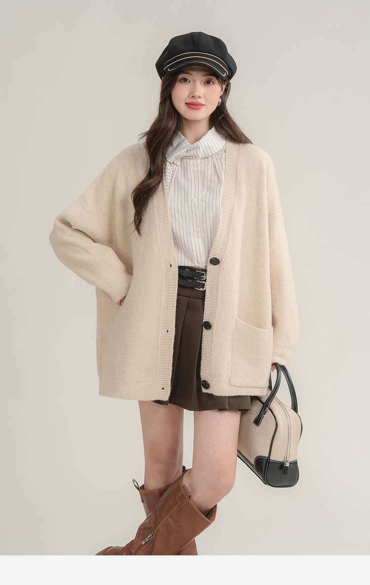 オーバーサイズカーディガン｜デート服