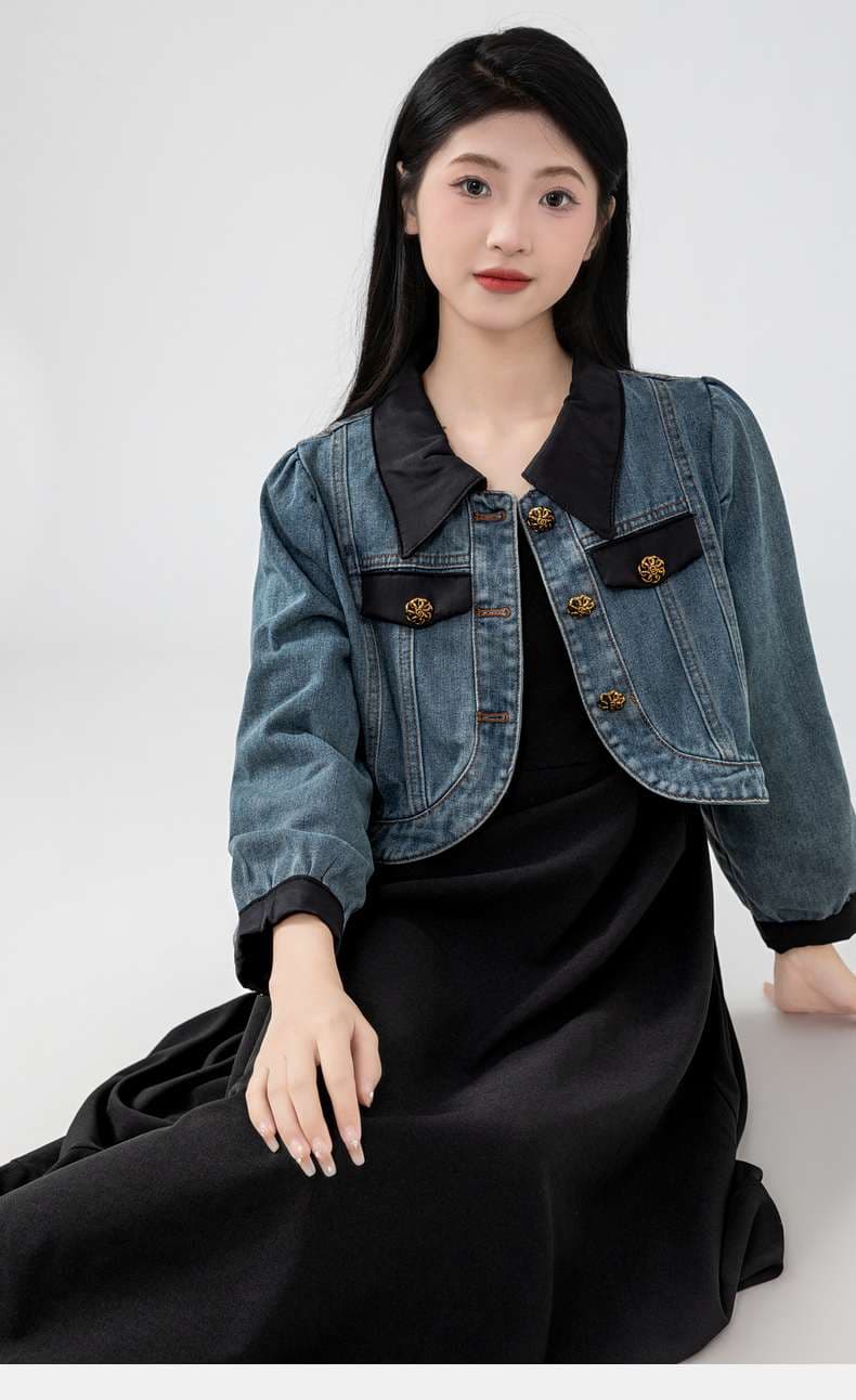 さりげないディテールで差をつける、クラシック風デニムジャケット｜デート服
