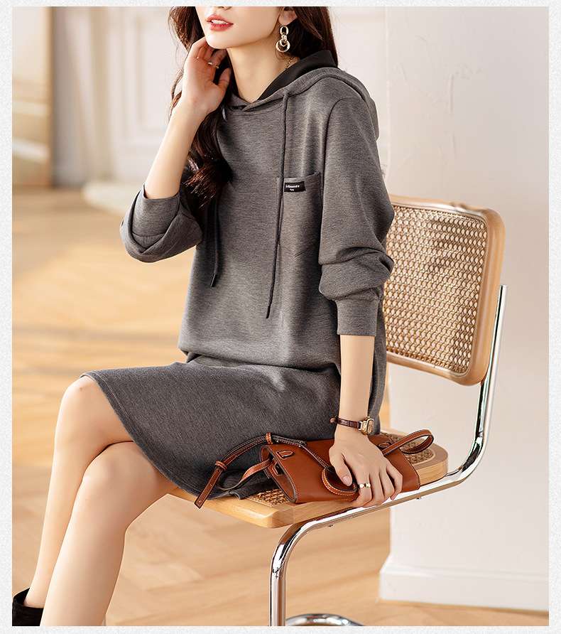 フード付きワンピース｜デート服